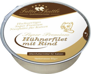 Produktbild von Futter Shuttle Katzen Nassfutter Hühnerfilet mit Rind in der Schale