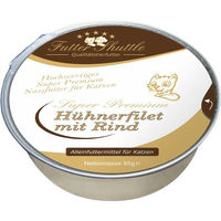 Produktbild von Futter Shuttle Katzen Nassfutter Hühnerfilet mit Rind in der Schale