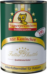 Produktbild von Futter Shuttle Katzen Nassfutter Kaninchen ohne Konservierungsstoffe und Zucker 400g Dose