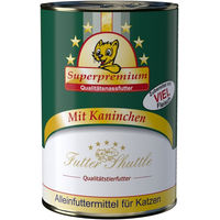 Produktbild von Futter Shuttle Katzen Nassfutter Kaninchen ohne Konservierungsstoffe und Zucker 400g Dose