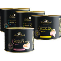 Produktbild von Futter Shuttle Katzen Nassfutter Sparpaket mit Handmade Filets Huhn Lachs Thunfisch Getreidefrei Glutenfrei Laktosefrei Adult 24 Dosen