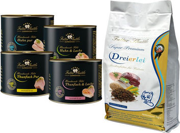 Produktbild von Futter Shuttle Katzenfutter Spar Pack mit Trockenfutter und Nassfutter Filets für adulte Katzen getreidefrei und glutenfrei