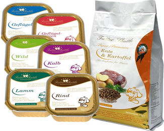 Futter Shuttle Sparpaket Getreidefreies Hunde Futter Set mit Ente für Haut und Fell – Bild 1 von 1