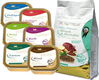 Produktbild von Futter Shuttle Sparpaket getreidefreies Hundefutter mit Hirsch für Haut und Fell