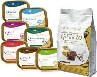 Produktbild von Futter Shuttle Sparpaket Getreidefreies Katzenfutter mit Trockenfutter und Nassfutter für alle Altersstufen