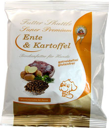 Produktbild von Futter Shuttle Trockenfutter für Hunde Ente Getreidefrei Hypoallergen Monoprotein