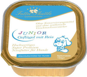Produktbild von Futter Shuttle Welpen Nassfutter Geflügel ohne Konservierungsstoffe und Zucker in Schalen