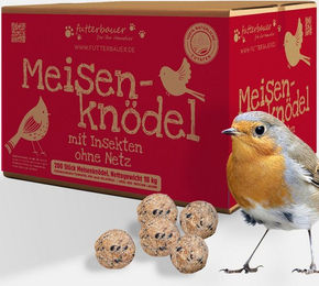 Produktbild von Futterbauer Meisenknödel mit Insekten für Wildvögel 200 Stück