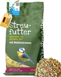 Futterbauer Vogelfutter Streufutter mit Mehlwürmern für Wildvögel 25 kg – Bild 1 von 1