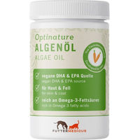 Produktbild von Futtermedicus Optinature Algenölkapseln Vegan Nahrungsergänzung für Haut Fell und Immunsystem