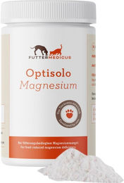 Futtermedicus Optisolo Magnesium Mineralfutter Pulver zur Unterstützung von Muskeln, Nerven und Immunsystem 120g – Bild 1 von 1