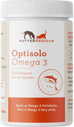 Futtermedicus Optisolo Omega 3 Fischölkapseln zur Unterstützung von Haut, Fell, Leber und Nieren – Bild 1 von 1