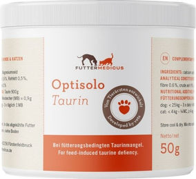 Futtermedicus Optisolo Taurin Pulver zur Herzunterstützung 1000g – Bild 1 von 1