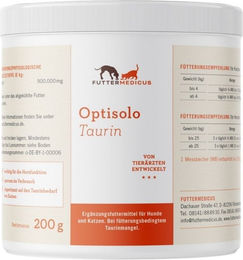 Futtermedicus Optisolo Taurin Pulver zur Herzunterstützung 200g – Bild 1 von 1