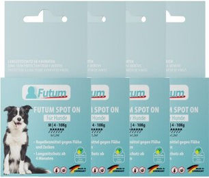 FUTUM Spot On Repellent-Mittel gegen Flöhe und Zecken für Hunde 4-10kg 24x1,2ml - 28,8 ml – Bild 1 von 6