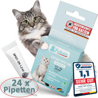 Produktbild von FUTUM Spot-On Repellent-Mittel gegen Flöhe und Zecken für Katzen Kitten und Junior 24x1,2ml - 28,8 ml