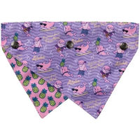Produktbild von FuzzYard Bandana Aloha Dolphins Halstuch für Hunde aus Polyester in Lila Bunt Größe L