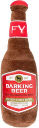 FuzzYard Barking Beer Plüschspielzeug für Hunde in Braun – Bild 1 von 2