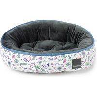 Produktbild von FuzzYard Best In Show Umkehrbares Hundebett für erwachsene Hunde aus Polyester in Weiß und Bunt