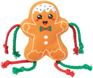 Produktbild von FuzzYard Catnip-Spielzeug Fred the Gingerbread Plüsch Katze Braun