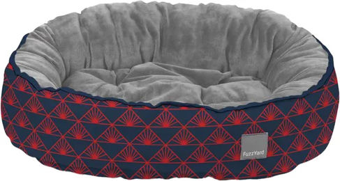 Produktbild von FuzzYard Charleston Umkehrbares Hundebett für erwachsene Hunde in Blau aus Polyester