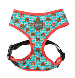 FuzzYard Fuzz Bear Hundegeschirr Teddybär Blau Größe S aus Polyester – Bild 1 von 2