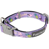 Produktbild von FuzzYard Hundehalsband Aloha Dolphins aus Neopren Lila Größe L wasserabweisend