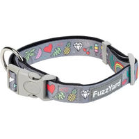 Produktbild von FuzzYard Hundehalsband Coachella aus Neopren wasserabweisend Grau Bunt Größe S