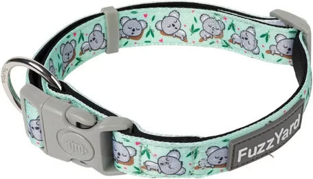Produktbild von FuzzYard Hundehalsband Dreamtime Koalas aus Neopren wasserabweisend in Grün Türkis Größe S