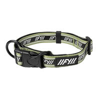 Produktbild von FuzzYard Hundehalsband mit reflektierendem Aufdruck verstellbar Medium Beige