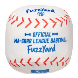Produktbild von FuzzYard Hundespielzeug Baseball Plüschspielzeug aus Polyester in Weiß