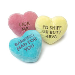 Produktbild von FuzzYARD Hundespielzeug Candy Hearts 3er Pack Plüschspielzeug Bunt