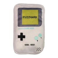 Produktbild von FuzzYard Hundespielzeug Game Dog weißes Plüsch-Quietschspielzeug