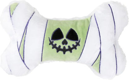 Produktbild von Fuzzyard Hundespielzeug Ghoul Bone Quietschspielzeug aus Polyester Größe S Weiß