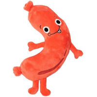 Produktbild von FuzzYard Hundespielzeug Meat Head Brad Wurst Plüschspielzeug Orange