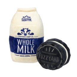 Produktbild von FuzzYard Hundespielzeug Perfect Match Milk & Cookie 2er Pack Plüschspielzeug Bunt
