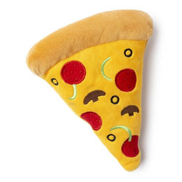 Produktbild von FuzzYard Hundespielzeug Pizza Slice Plüschspielzeug Gelb