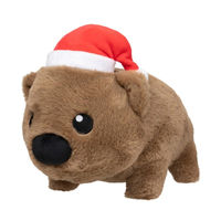Produktbild von FuzzYard Hundespielzeug Wallace Wombat Quietschspielzeug aus Polyester Größe L Braun