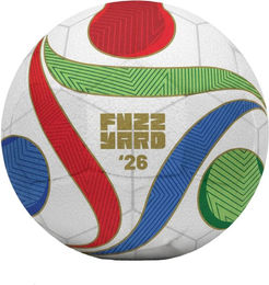 FuzzYard Hundespielzeug WM Ball aus Plüsch für kleine bis mittlere Hunde bunt – Bild 1 von 3