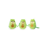 Produktbild von FuzzYard Katzenspielzeug Avocatos 3 on a String mit Catnip aus Polyester in Grün