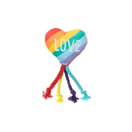 Produktbild von FuzzYARD Katzenspielzeug Pride Love Heart mit Catnip aus Polyester bunt
