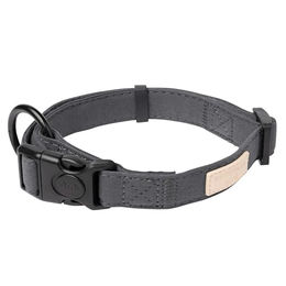FuzzYard Life Hundehalsband aus Polyester für erwachsene mittelgroße Hunde in Schwarz und Grau Größe M – Bild 1 von 7