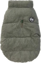 Produktbild von FuzzYard Mosman Hundemantel aus Cord in Grün für den Winter