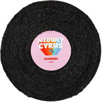 Produktbild von FuzzYard Record Cat Scratcher Meowly Cyrus Kratzmatte für Katzen aus Sisal in Schwarz