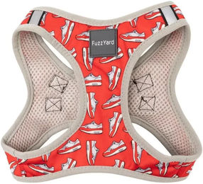 Produktbild von FuzzYard Step In Hundegeschirr Fresh Kicks Norwegergeschirr aus Neopren wasserabweisend Bunt Orange Größe L