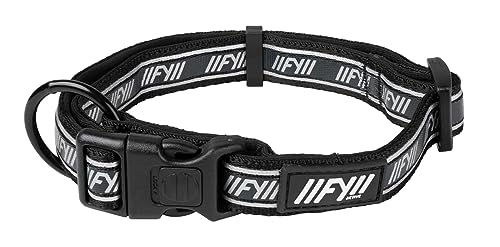 FuzzYard Verstellbares Hundehalsband aus Nylon in Schwarz Größe L – Bild 1 von 3