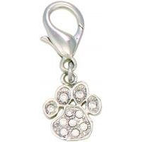 Produktbild von FWF Halsband Anhänger Pfote mit Strass