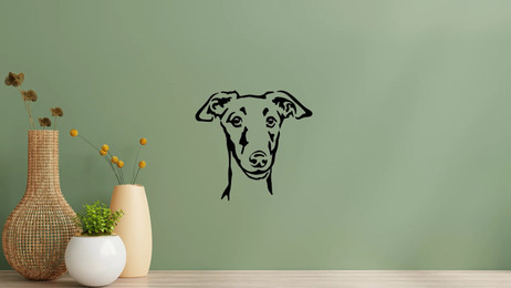 Produktbild von Galgo Kopf Wandtattoo Wandbild Wandsticker Wandaufkleber Wanddekoration