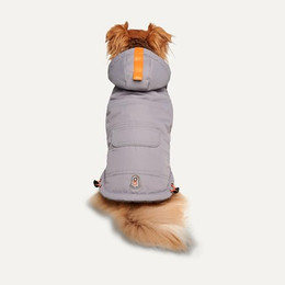 Produktbild von Ganzkörper-Schneeanzug mit Kapuze für Hunde Hellgrau XL