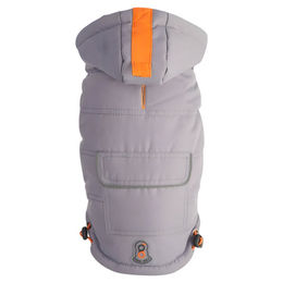 Ganzkörper-Schneeanzug mit Kapuze für Hunde Hellgrau XS – Bild 1 von 4